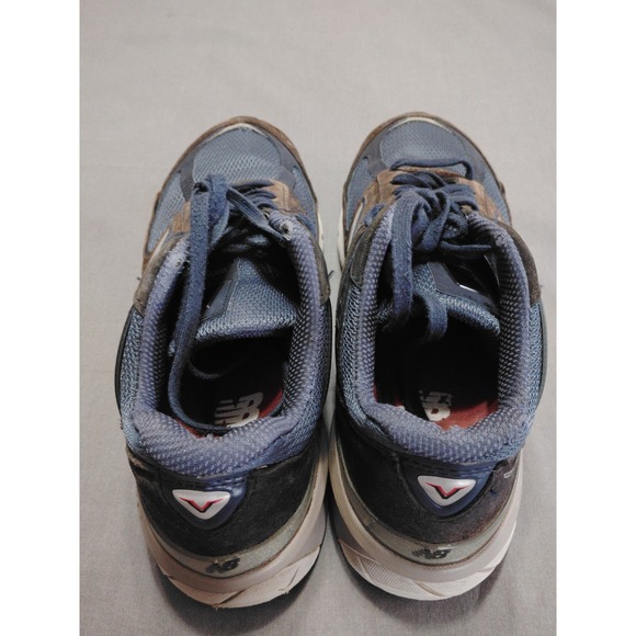 New Balance 990v5 Men 10.5 Navy Blue Suede Running Athletic Preppy Shoe M990NV5* - Picture 6 of 13